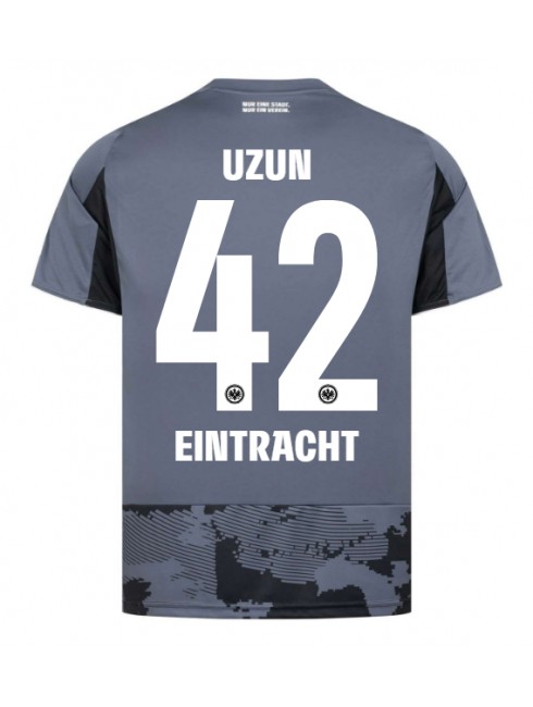 Eintracht Frankfurt Can Uzun #42 Ausweichtrikot 2025-26 Kurzarm Eintracht Frankfurt Can Uzun #42 Ausweichtrikot 2025-26 Kurzarm